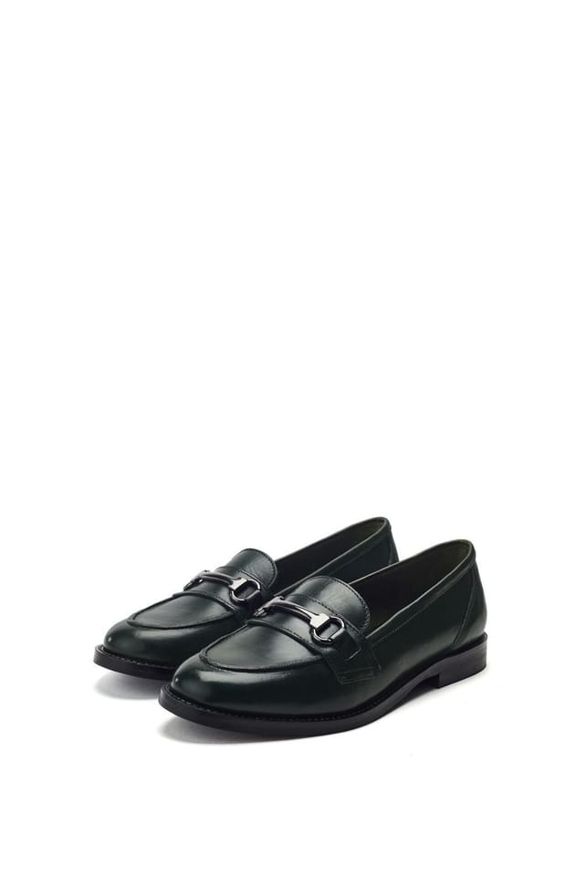 Moda In Pelle Moda In Pelle Women's 'Elarra' Leather Loafers in Green - 2