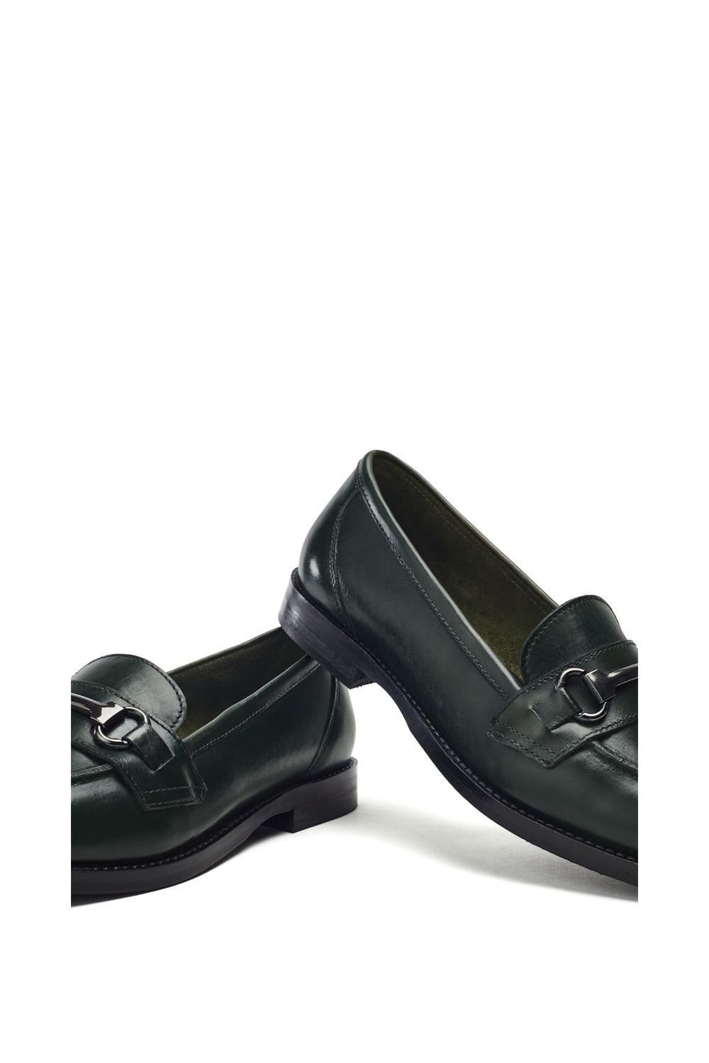 Moda In Pelle Moda In Pelle Women's 'Elarra' Leather Loafers in Green - 4