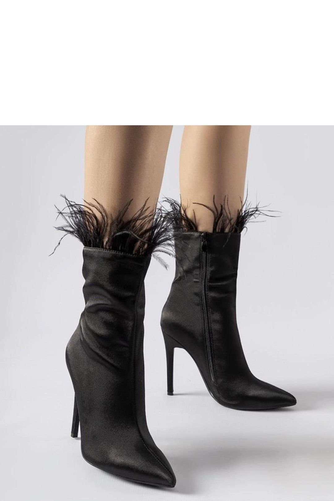 Love Lace Love Lace Women's Selvena Heeled Ankle Boots With Side Zipper &