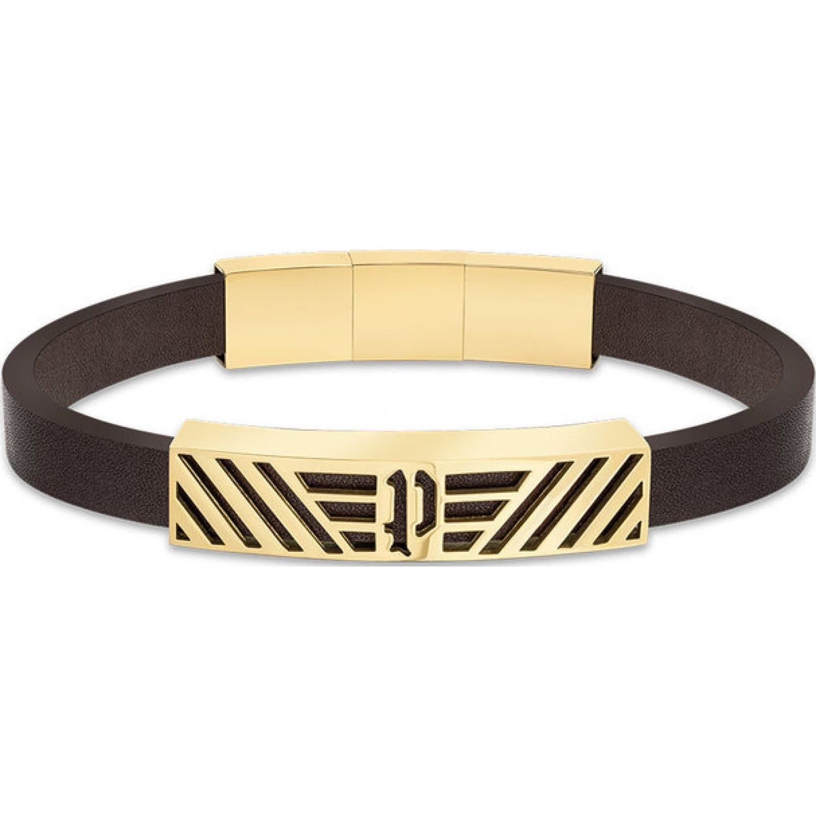 Police Police Men's Black Leather Bracelet PEAGB2211703