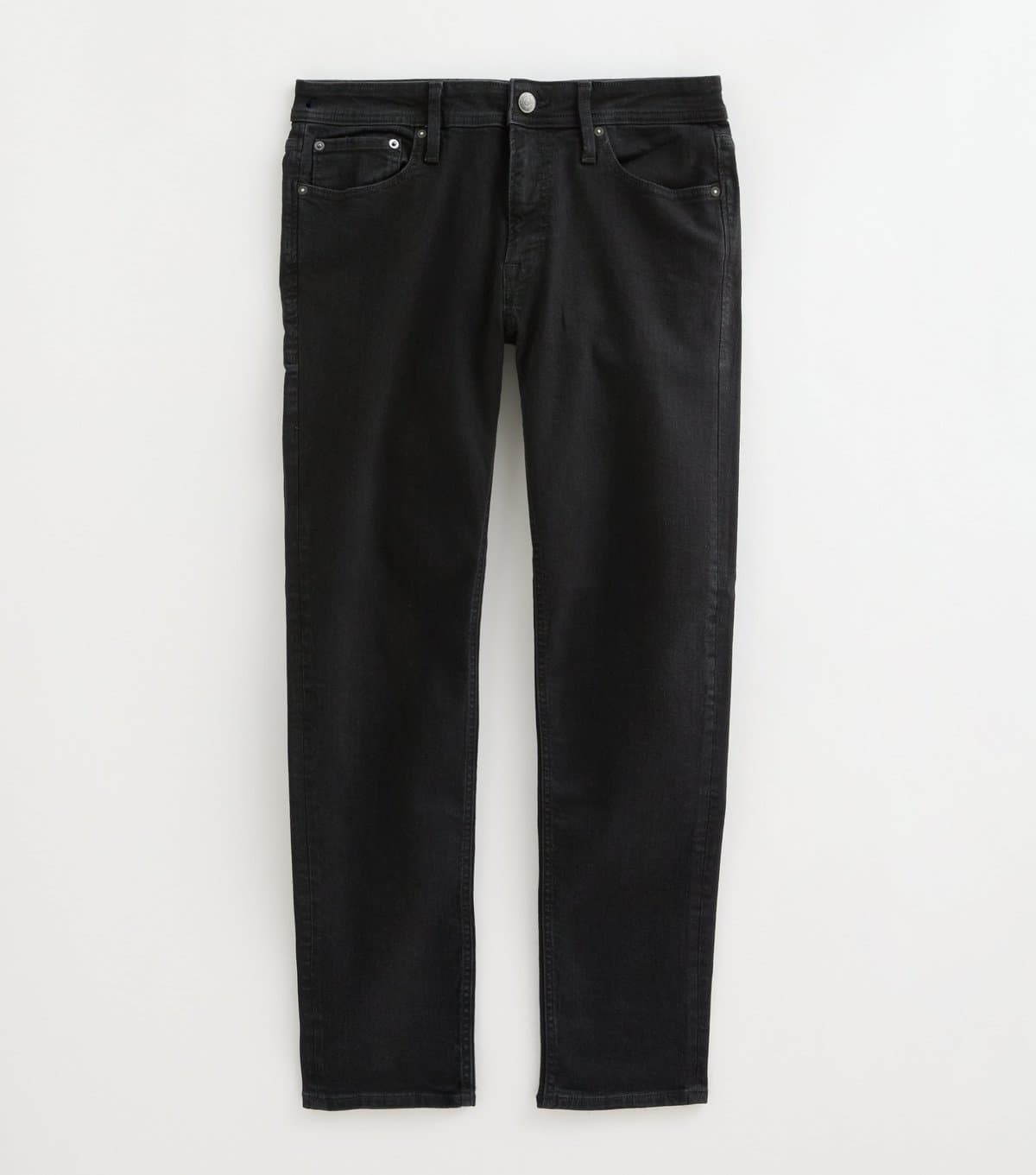 jack & jones Men's Black Cotton Rich Slim Fit Jeans Jack & Jones New Look