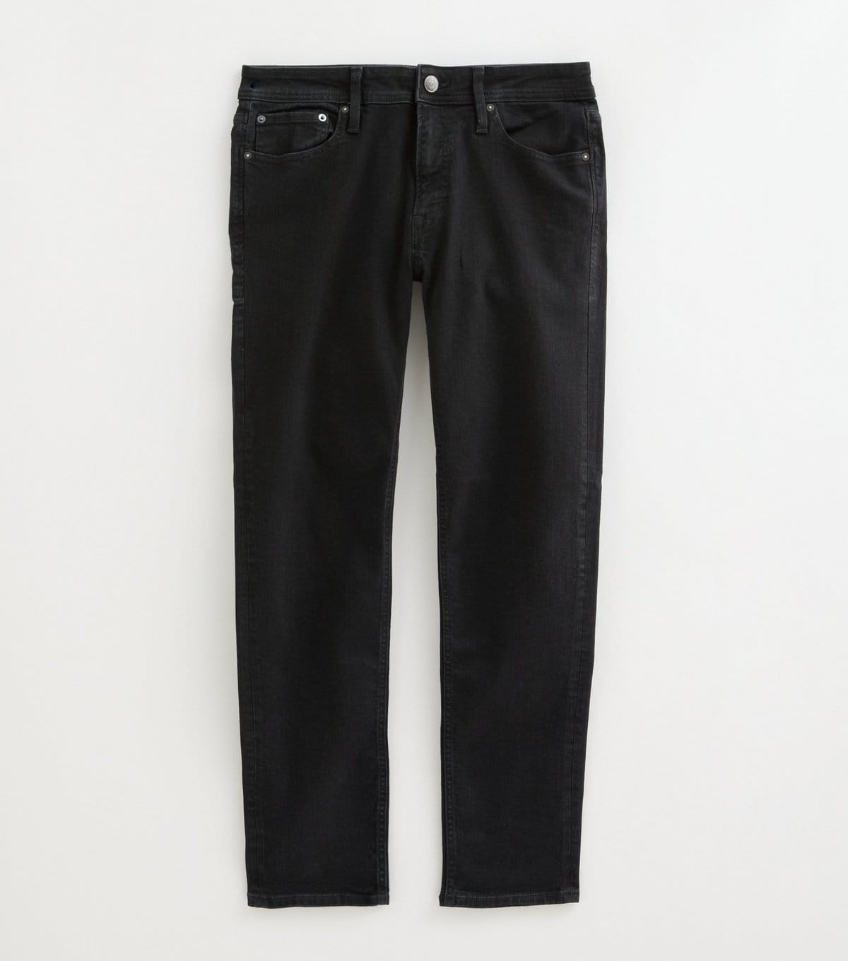 Men's Black Cotton Rich Slim Fit Jeans Jack & Jones New Look