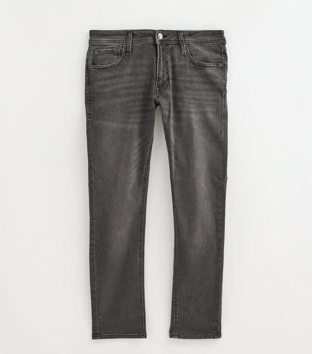 jack & jones Men's Black Cotton Rich Slim Fit Jeans Jack & Jones New Look - 2