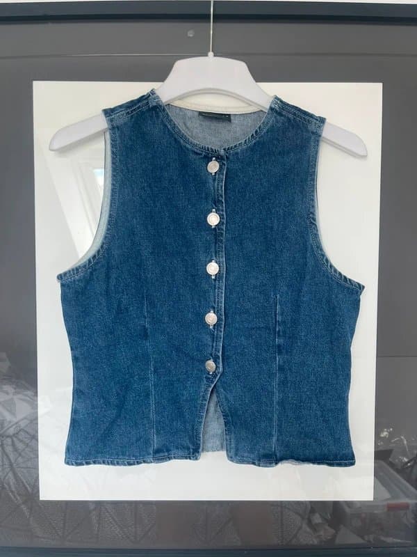 ASOS Asos denim button up top