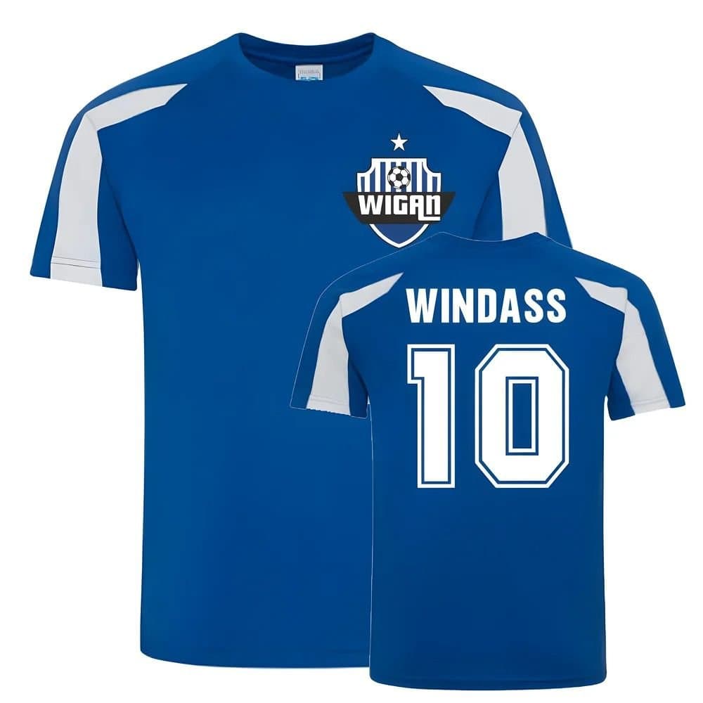 Wigan Wigan Men's Mens Josh Windass Sports Training Jersey in Blue
