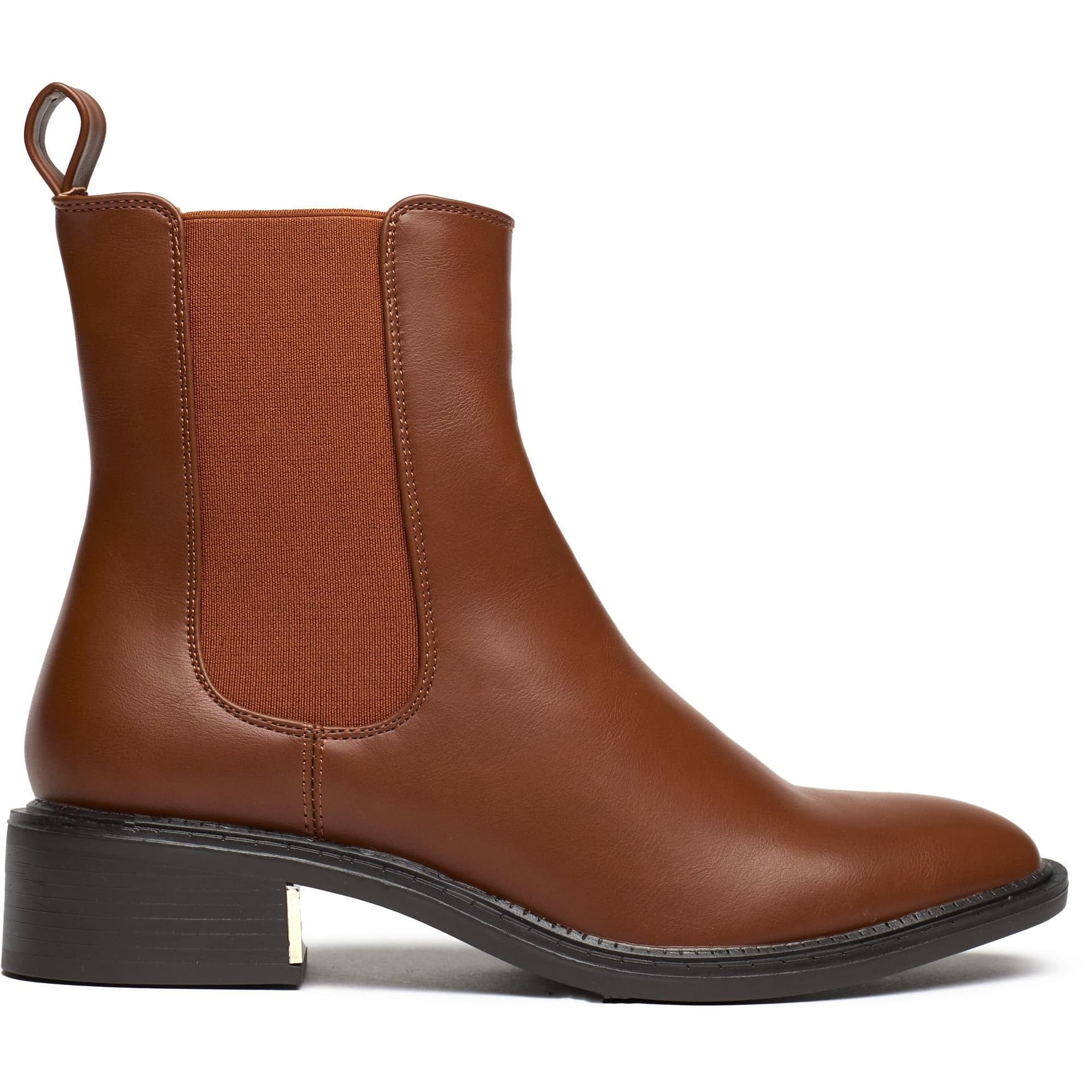 SOLESISTER SOLESISTER Tan Leather Chelsea Boots