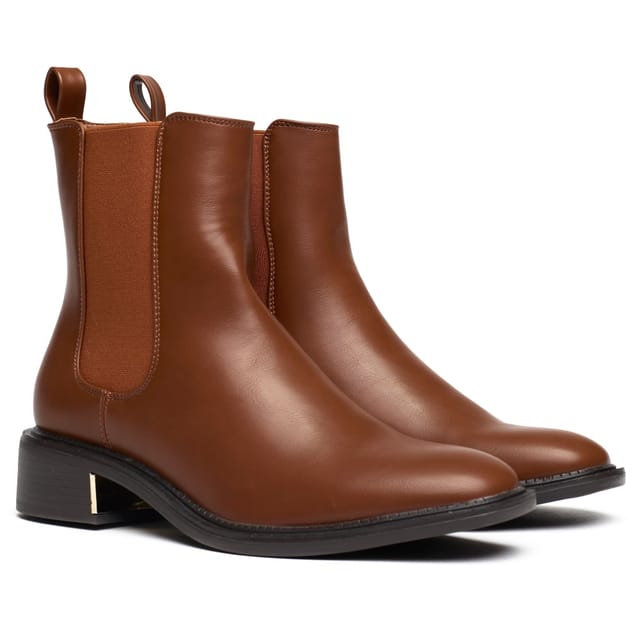 SOLESISTER SOLESISTER Women's Harper Chelsea Boots in Tan - 2