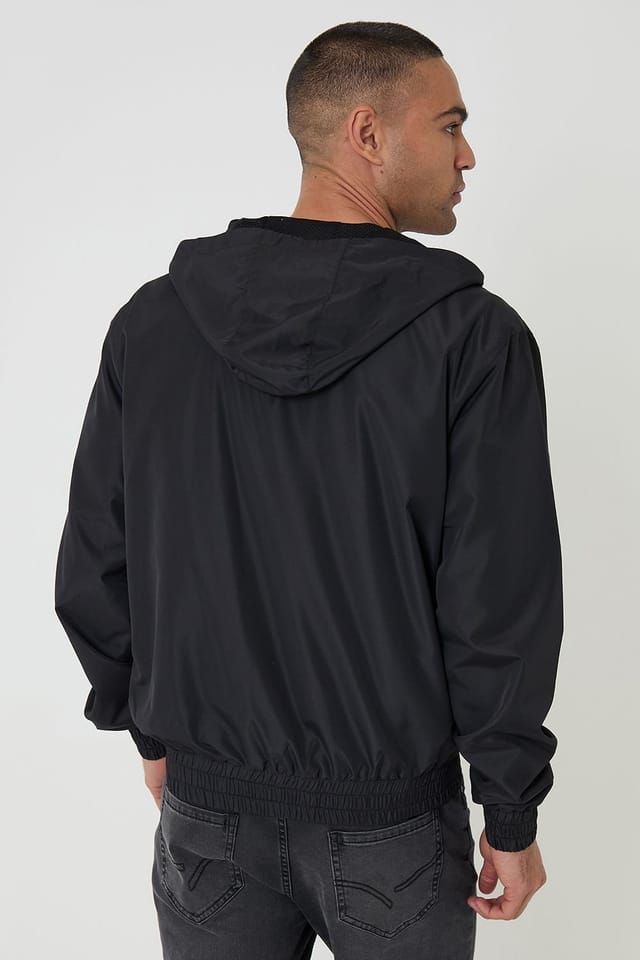 Threadbare Threadbare Men's Lightweight Hooded Jacket in Black - 2