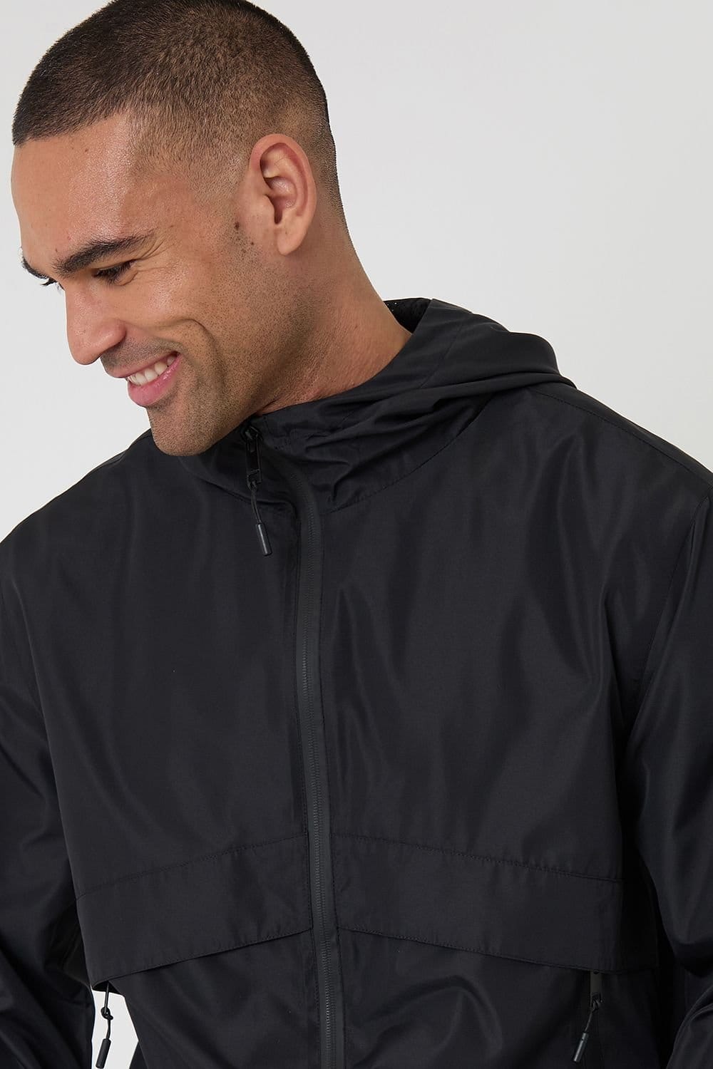 Threadbare Threadbare Men's Lightweight Hooded Jacket in Black - 4