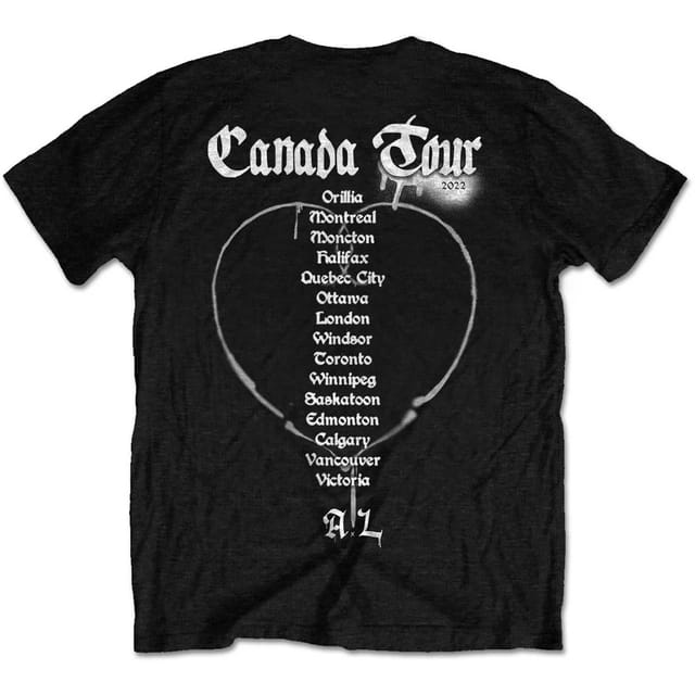 Avril Lavigne Avril Lavigne Men's Love Sux Cotton T-Shirt in Black - 2