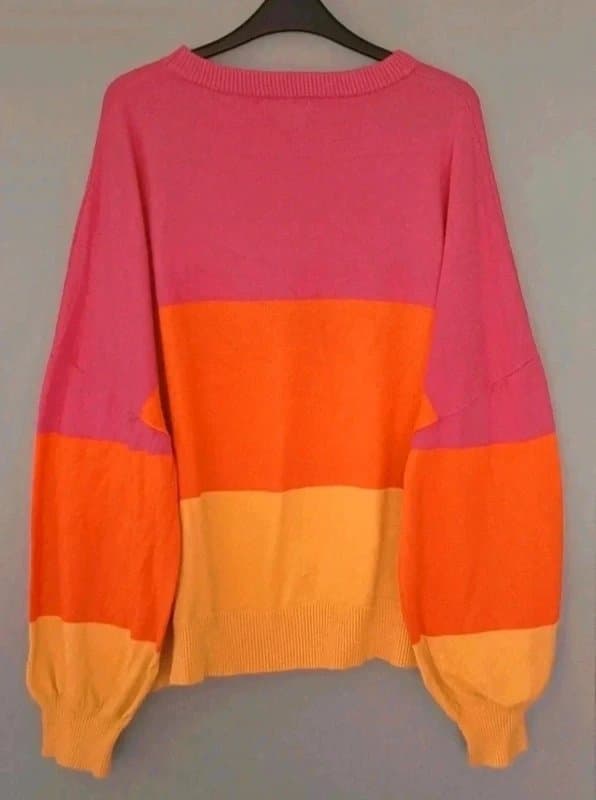 Never Fully Dressed Never Fully Dressed Multicolour Holiday Oversized Jumper - size XL (18/20)