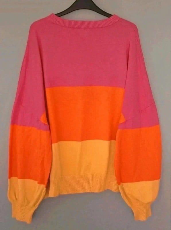 Never Fully Dressed Multicolour Oversized Jumper - Size XL