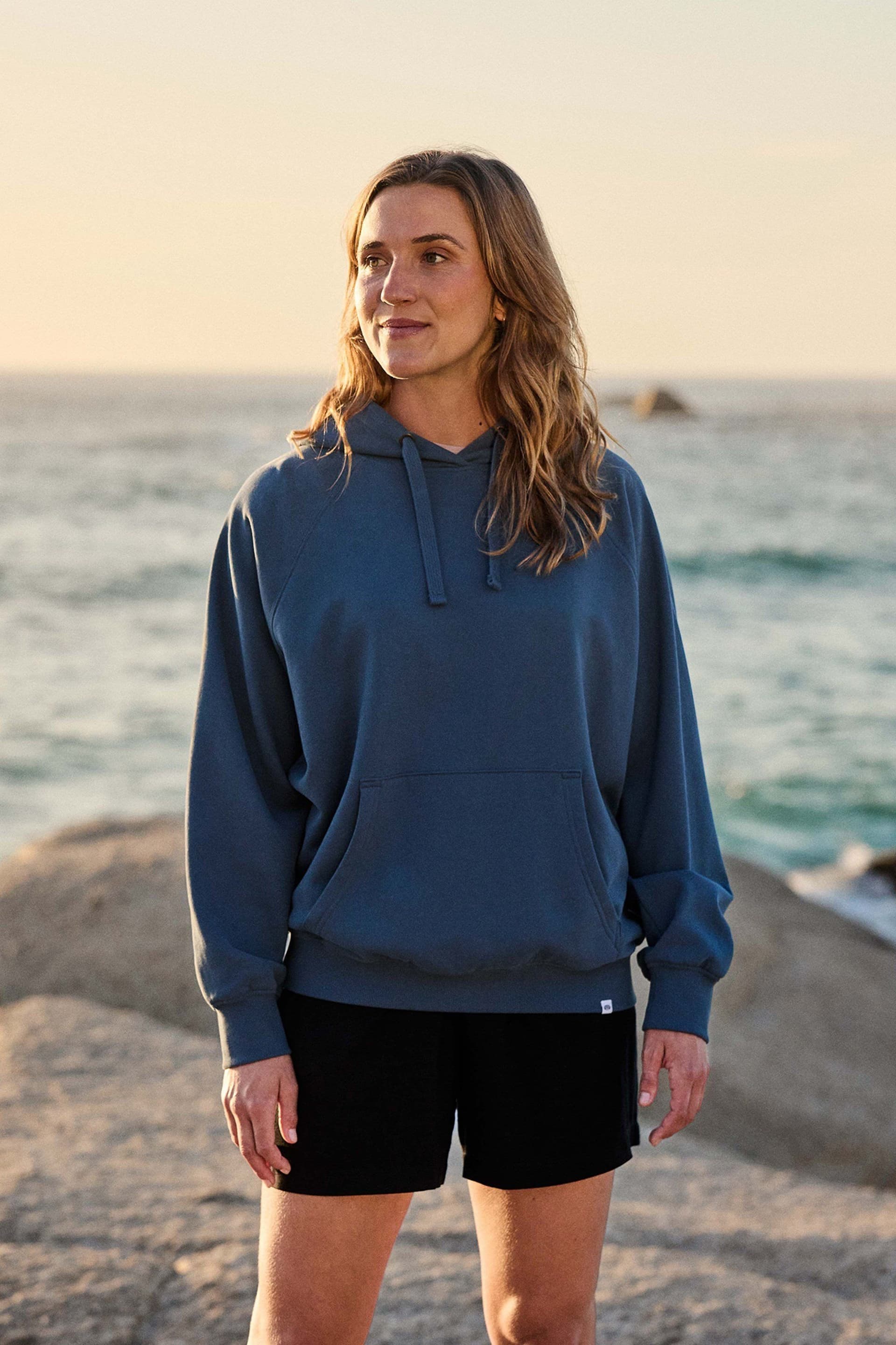 Animal Animal Women's Dark Blue Soft Cotton Graphic Hoodie