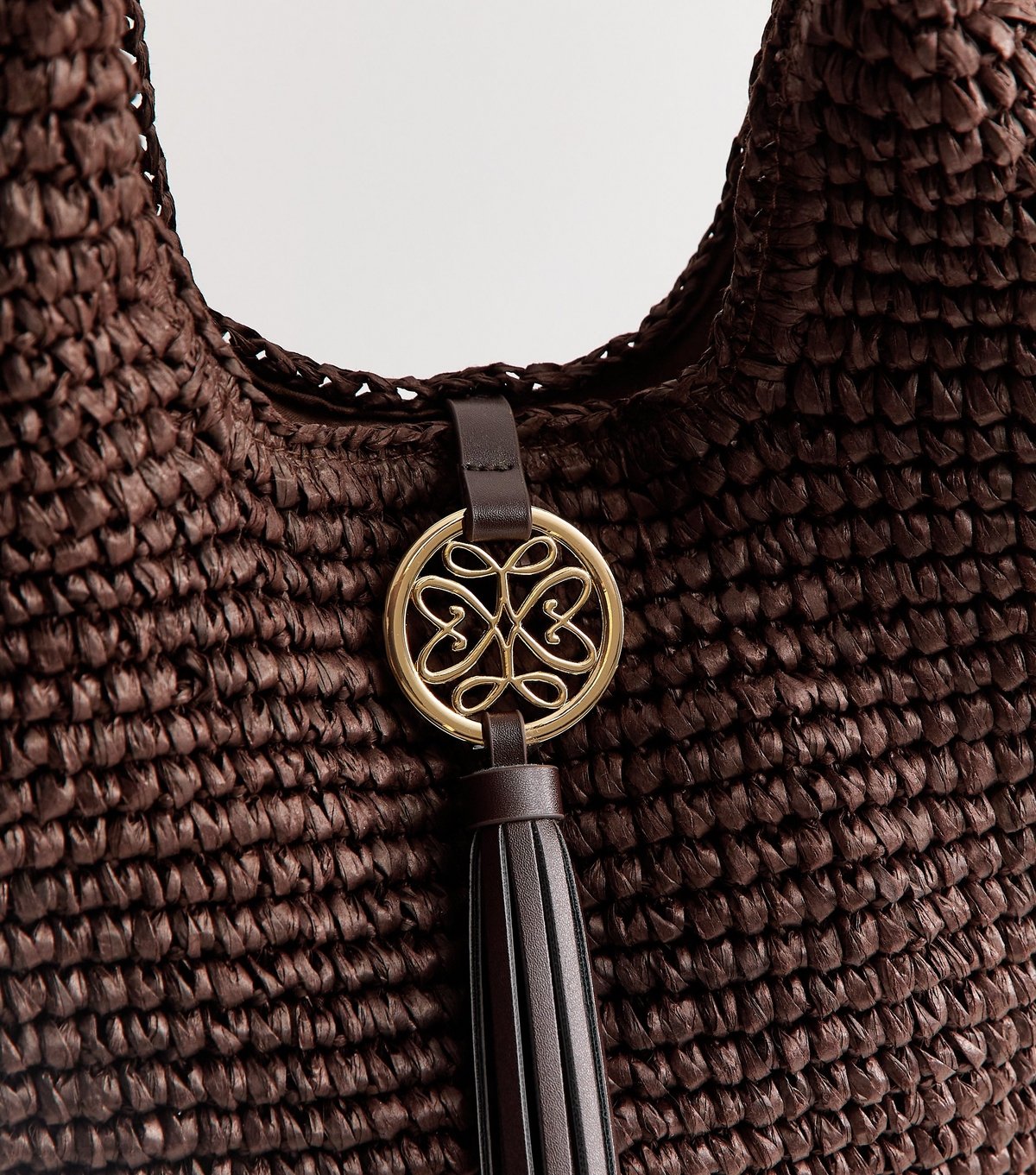 New Look Dark Brown Woven Plaited Handle Hobo Bag New Look - 4