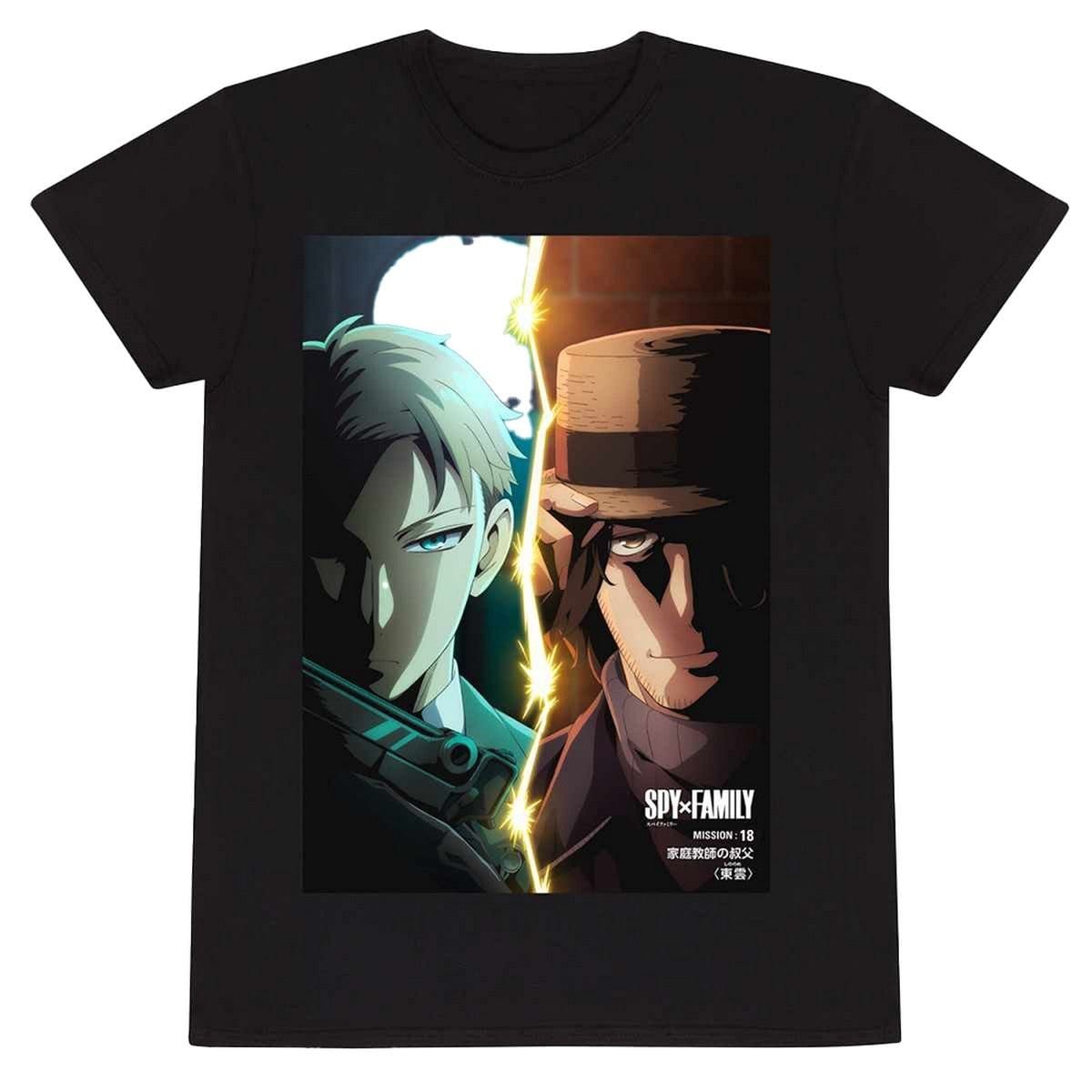Spy x Family Spy x Family Men's Splitscreen T-Shirt in Black - 1