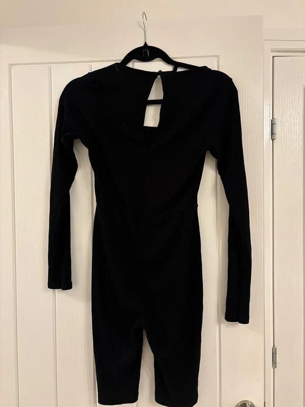 ASOS ASOS ribbed jersey unitard playsuit