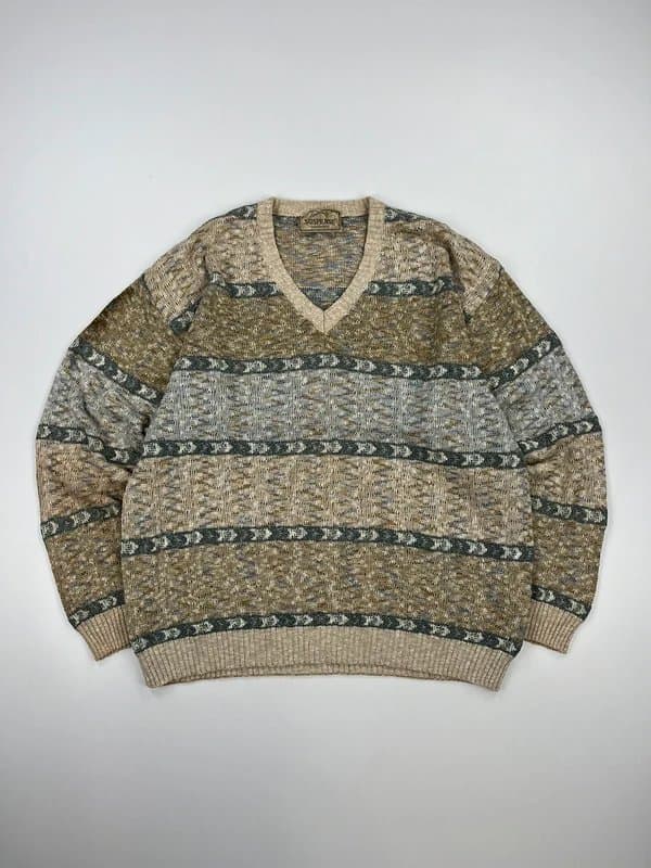suspense Vintage Knitted Jumper Mens Medium Suspense Sweater