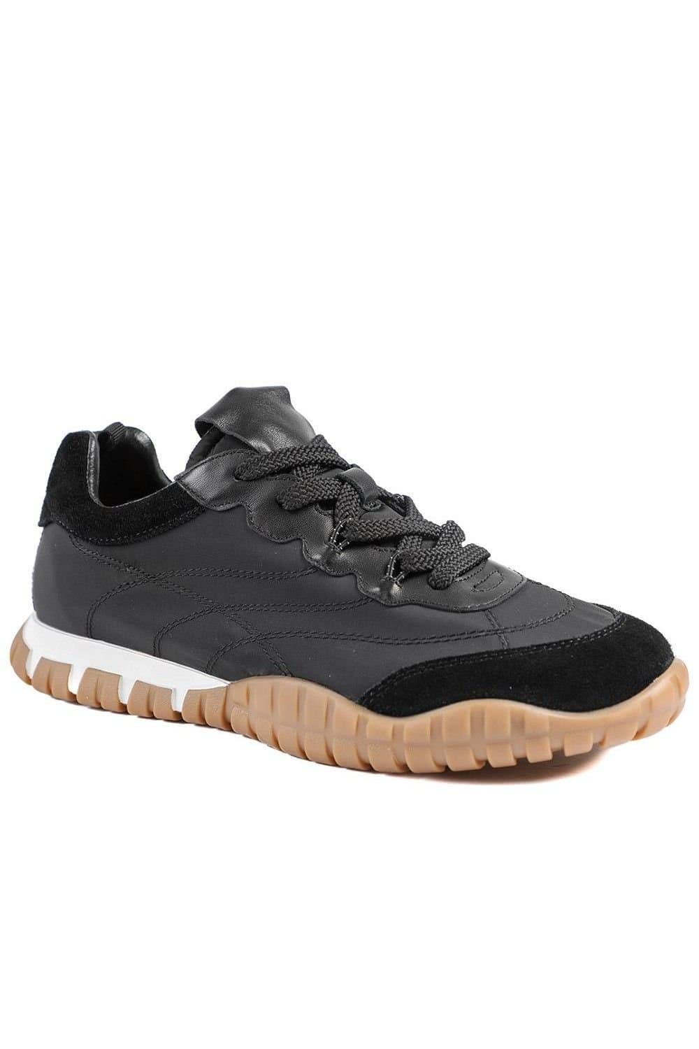 Jones Bootmaker Jones Bootmaker Women's Amaris Leather Trainers in Black