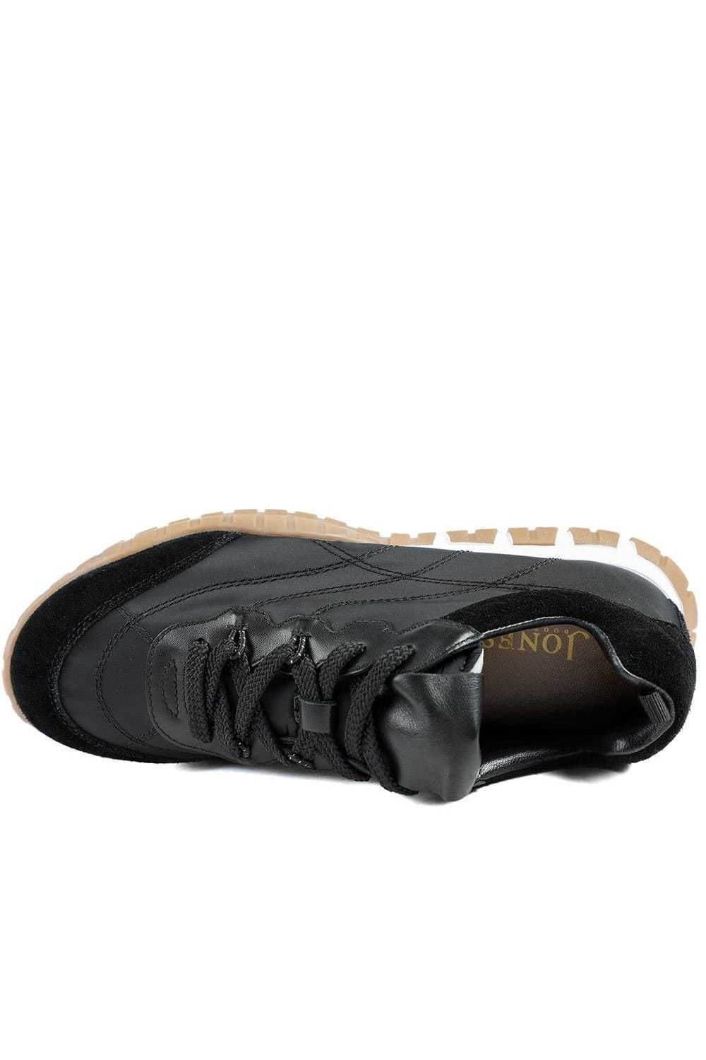 Jones Bootmaker Jones Bootmaker Women's Amaris Leather Trainers in Black - 4