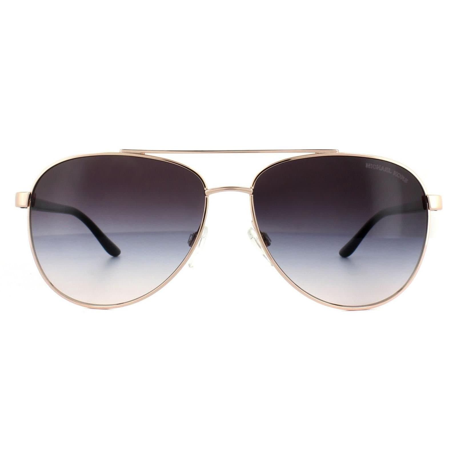 Michael Kors Michael Kors Women's Aviator Rose Gold Brown Gradient Sunglasses