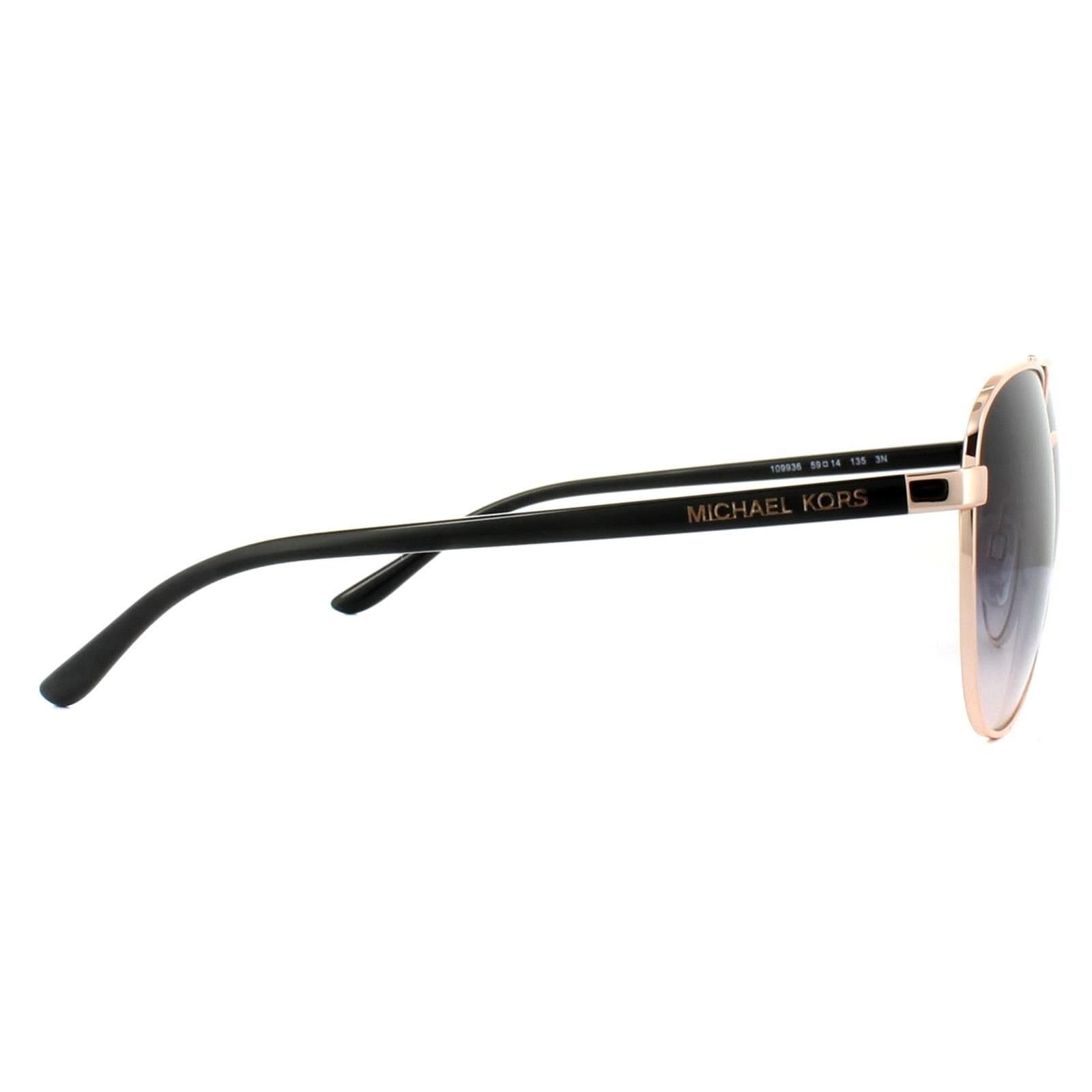 Michael Kors Michael Kors Women's Aviator Rose Gold Brown Gradient Sunglasses - 4