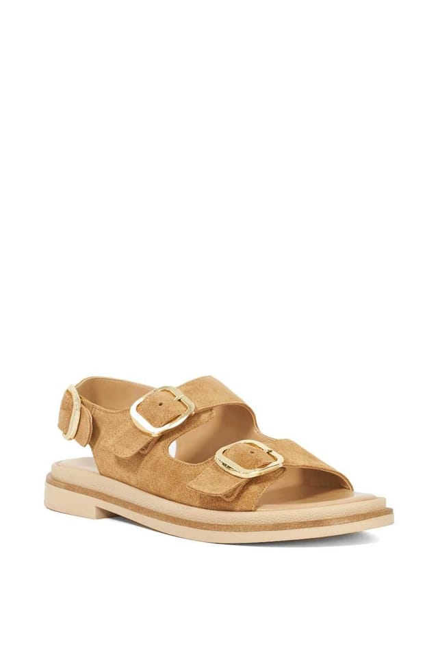 Dune London Dune London Women's 'Luckles' Suede Sandals in Natural - 2