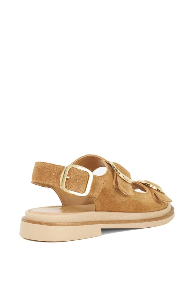 Dune London Dune London Women's 'Luckles' Suede Sandals in Natural - 3