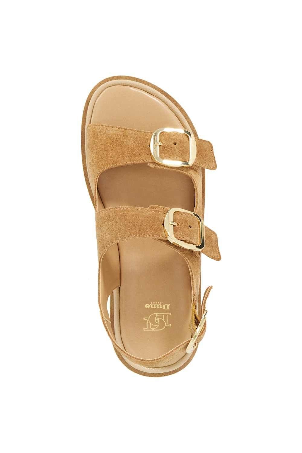 Dune London Dune London Women's 'Luckles' Suede Sandals in Natural - 4