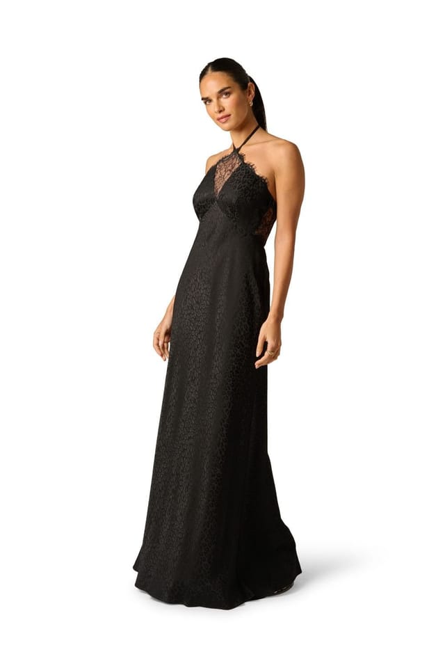 Adrianna by Adrianna Papell Adrianna by Adrianna Papell Women's Woven Jacquard Long Dress in Black - 2