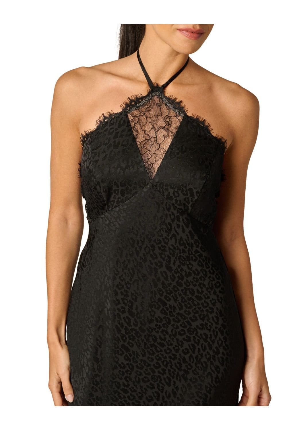 Adrianna by Adrianna Papell Adrianna by Adrianna Papell Women's Woven Jacquard Long Dress in Black - 4