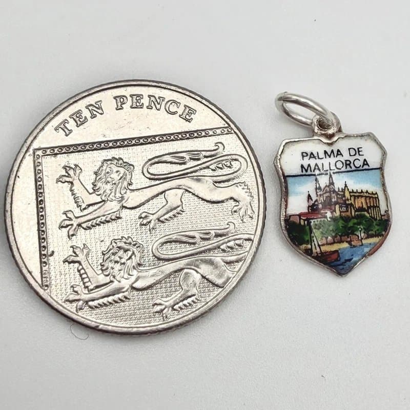 no brand Vintage 800 Silver Palmer De Mallorca Travel Charm Pendant