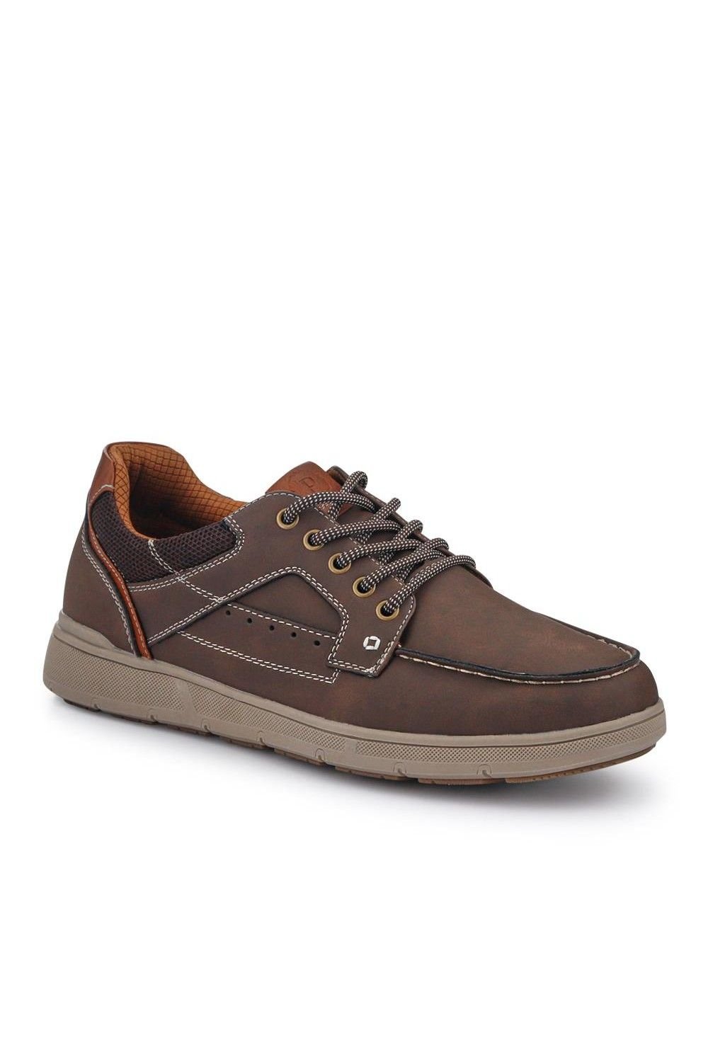 Pavers Pavers Men's Casual Lace Up Shoes in Brown - 3