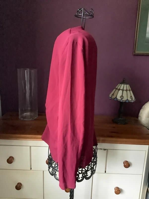 Topshop Burgundy ruched blouse