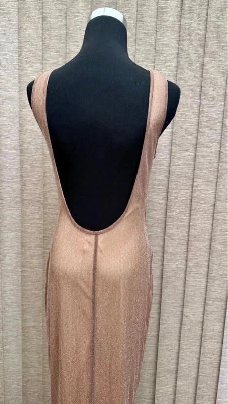 ASOS Design asos design braided strap shimmer maxi dress size 12 bnwt