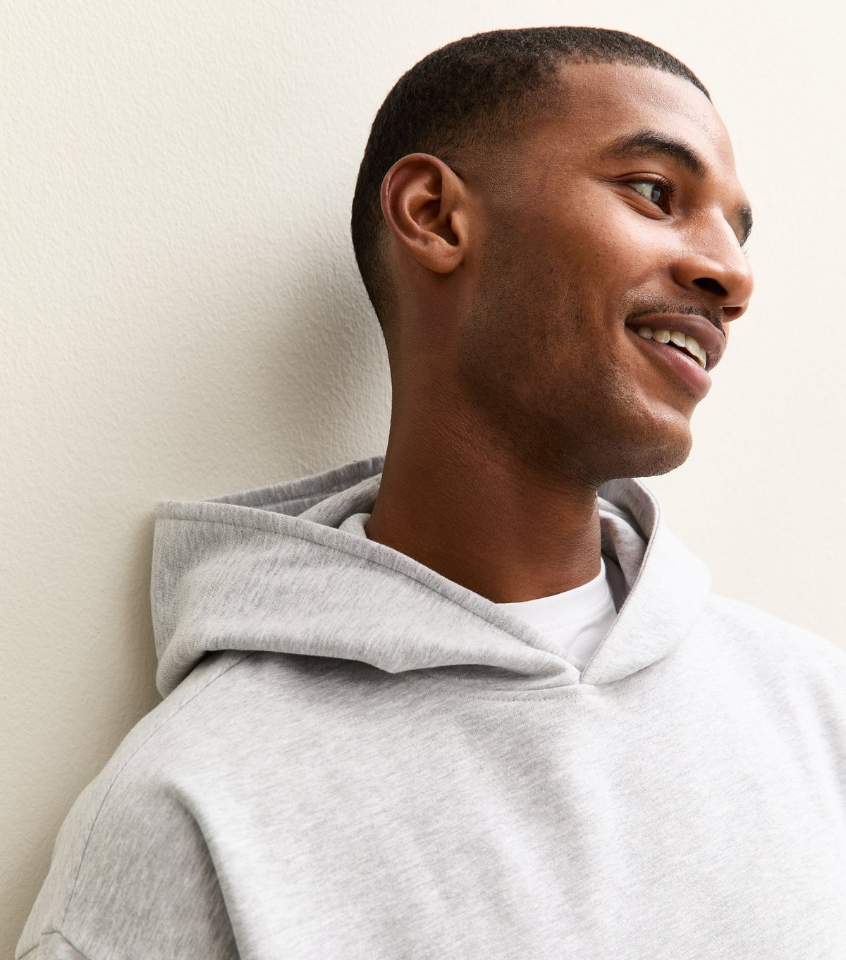 New Look Men's Grey Oversized Hoodie New Look - 2