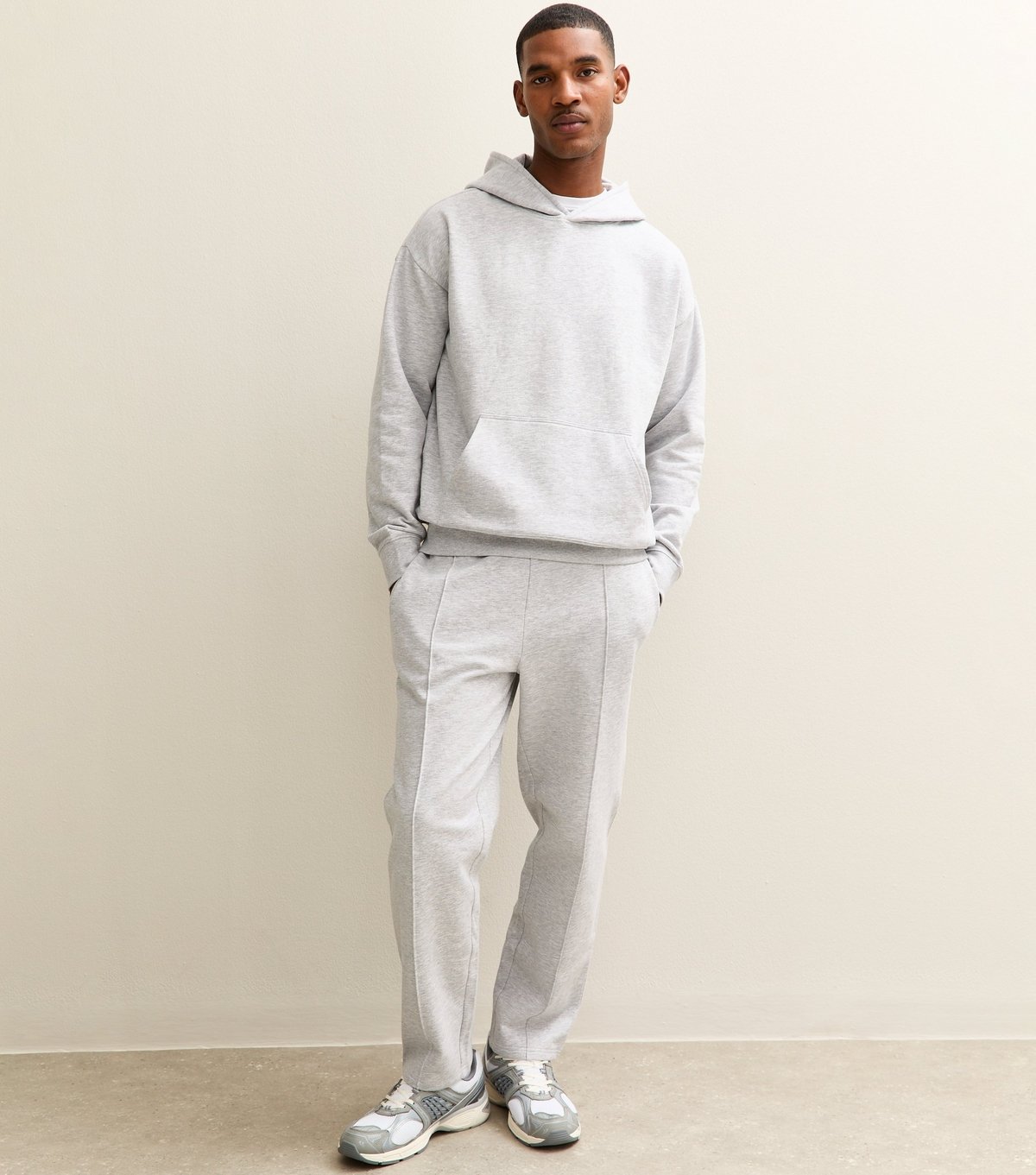 New Look Men's Grey Oversized Hoodie New Look - 3