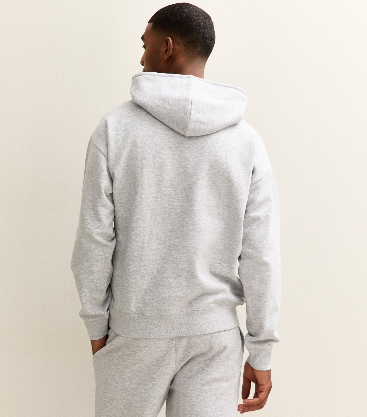 New Look Men's Grey Oversized Hoodie New Look - 4