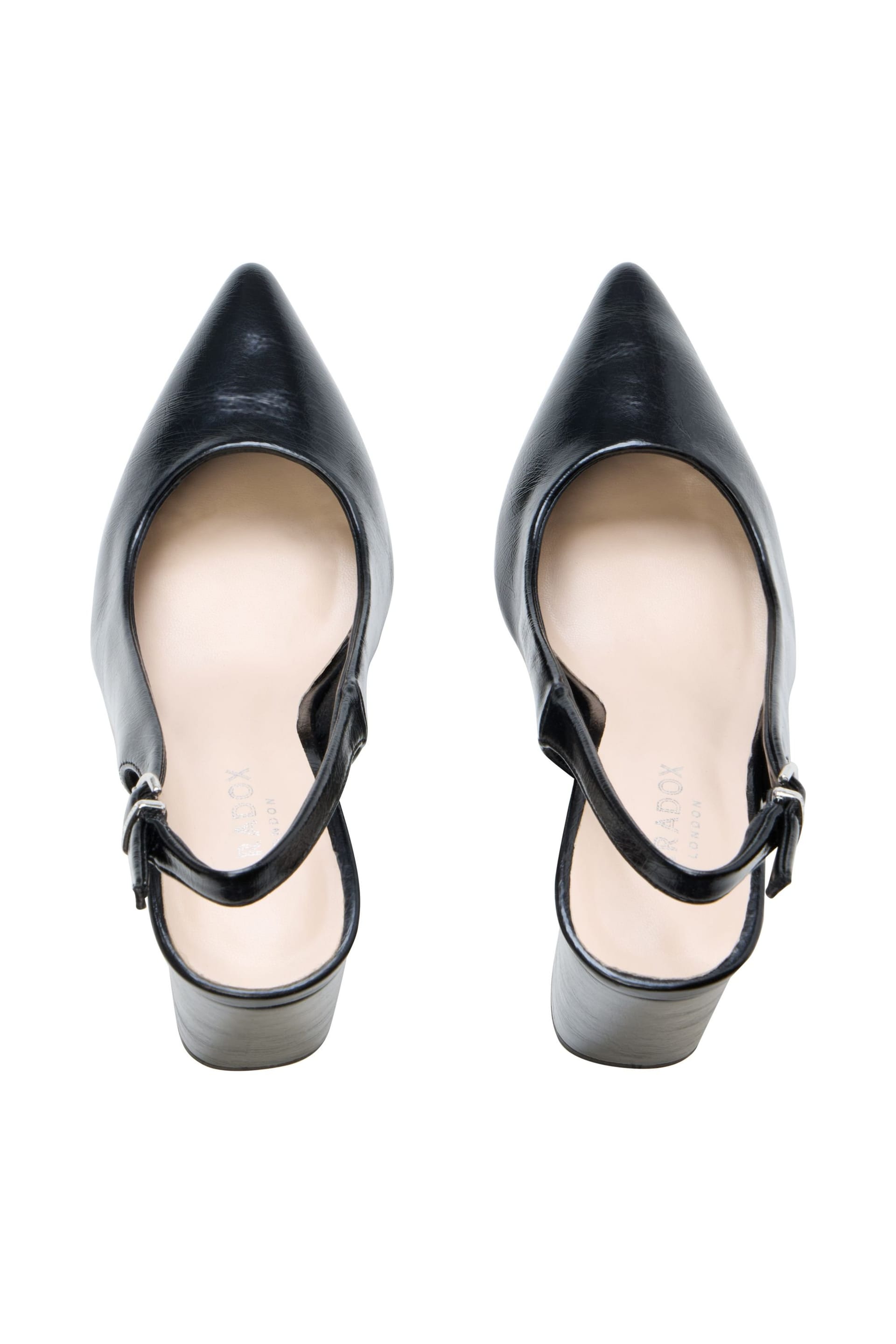Paradox London Paradox London Women's Irisa' Block Heel Slingback Shoes in Black - 4
