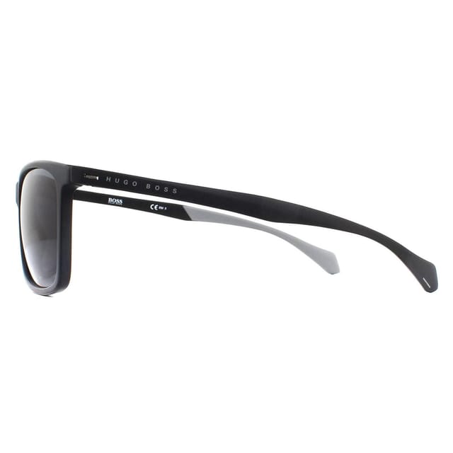 Hugo Boss Hugo Boss Men's Rectangle Matte Black Grey Sunglasses - 3