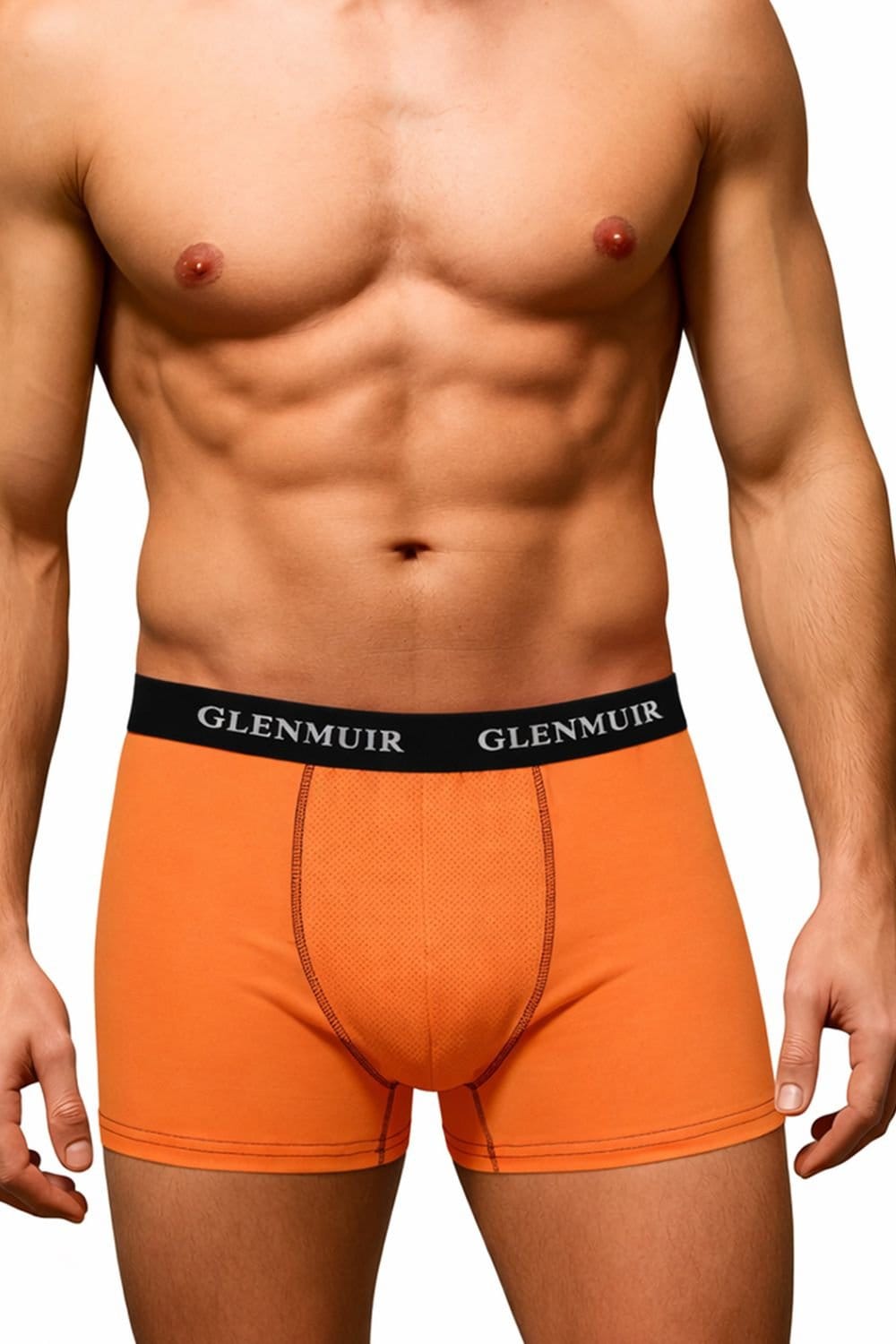 Glenmuir Glenmuir Men's 3 Pack Performance Trunks | Breathable Stretch Sports Fit Underwear in Blue - 4