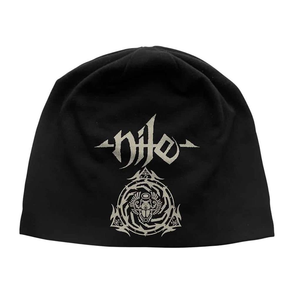 Nile Nile Men's Scarab Logo Beanie in Black