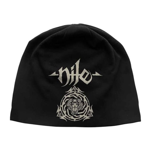 Nile Nile Men's Scarab Logo Beanie in Black - 2