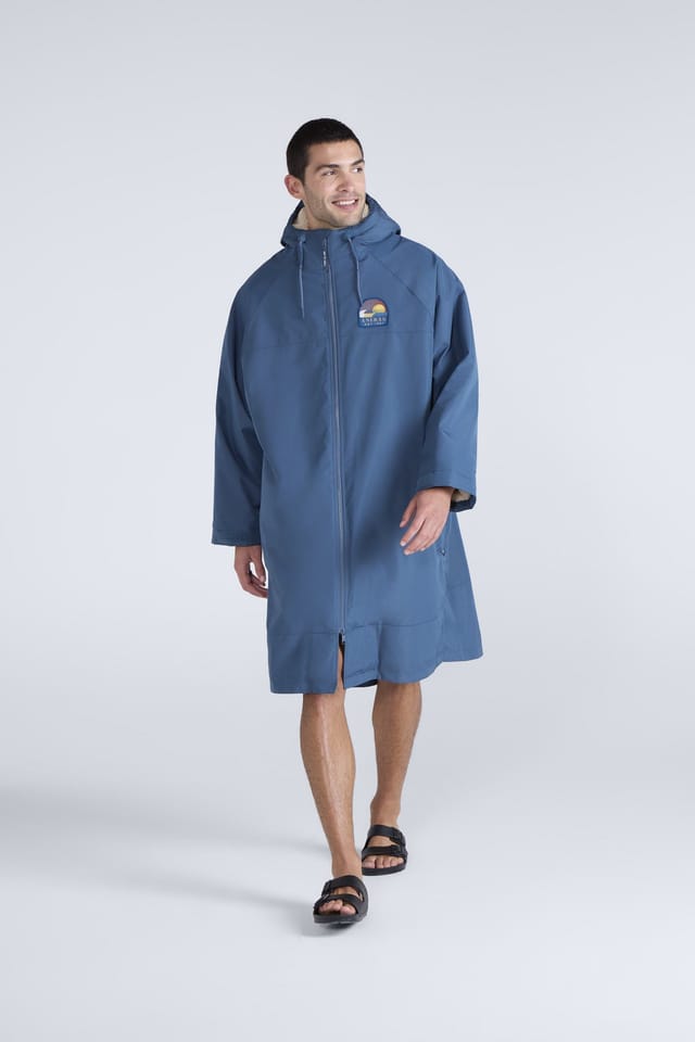 Animal Animal Men's 'Hazey' Waterproof Coastal Summer Beach Parka in Blue - 2