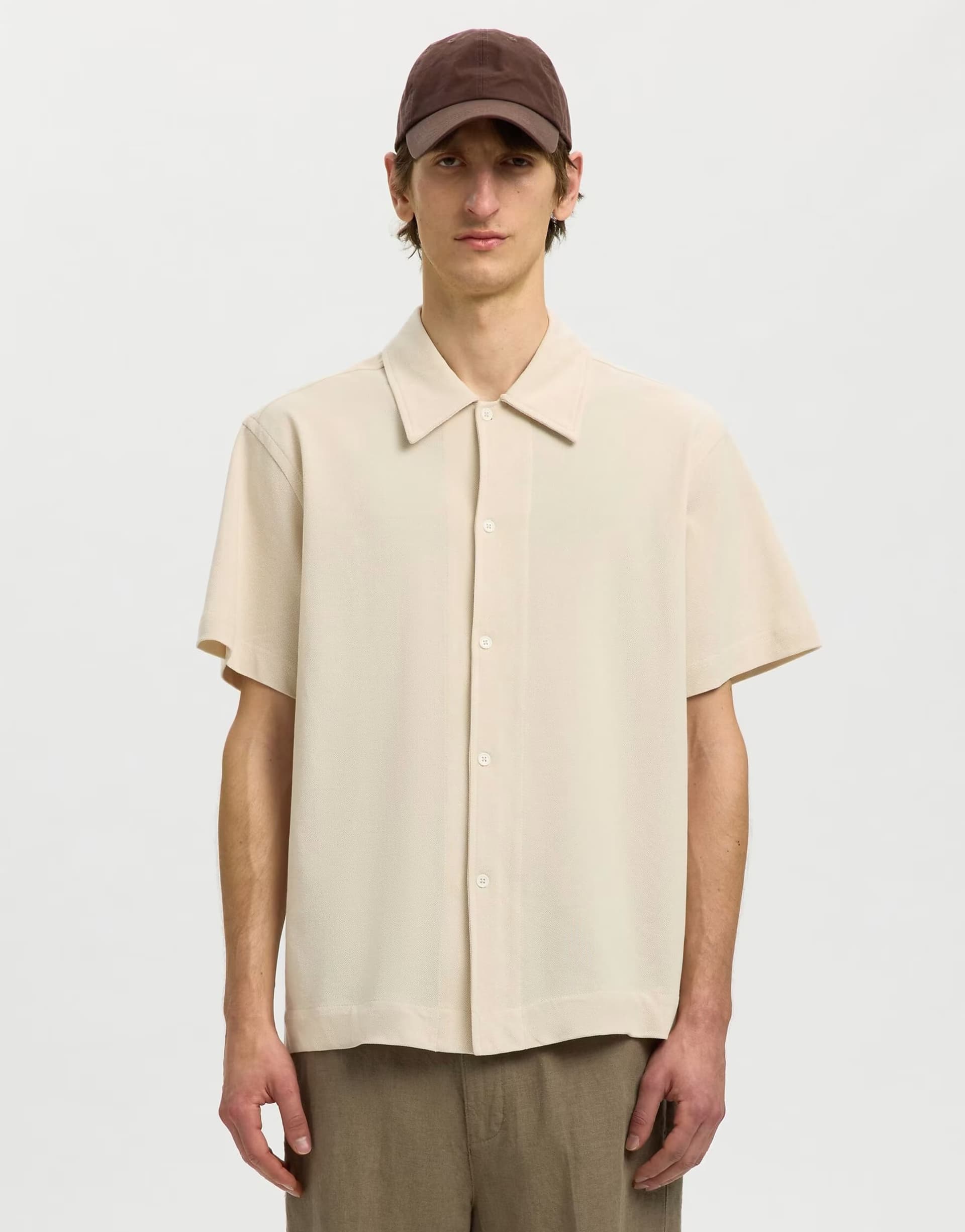 ASOS Selected Overshirt in birch