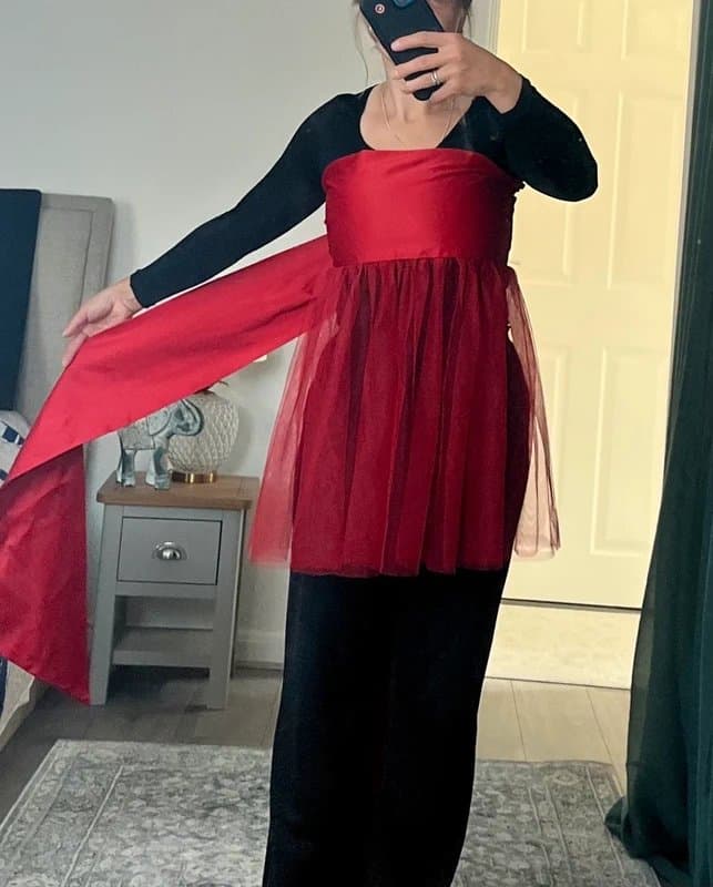 Ann Summers Brand New "All Wrapped Up" Red Tulle Dress / Overskirt Bow - S/M