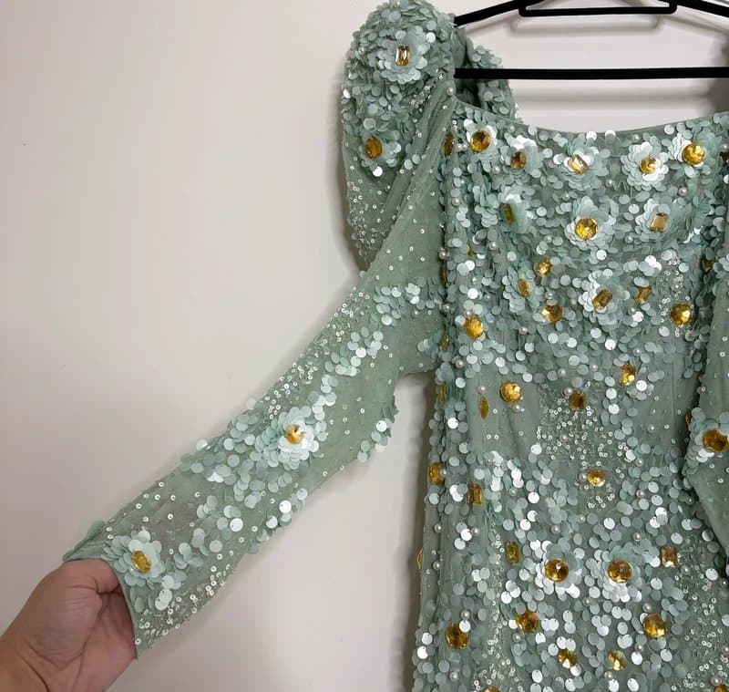ASOS ASOS Luxe Sequin Embellished Dress Size 10