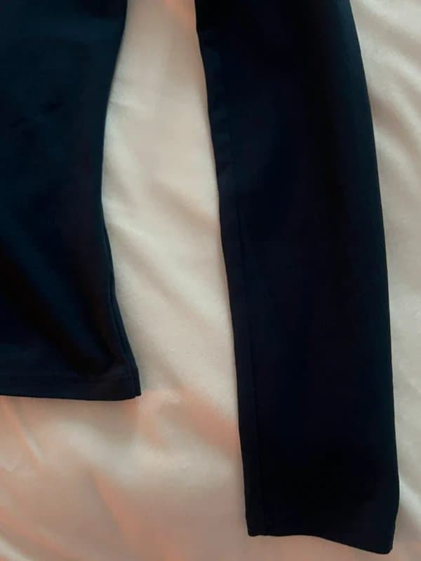 Bershka Lace navy fitted bershka top