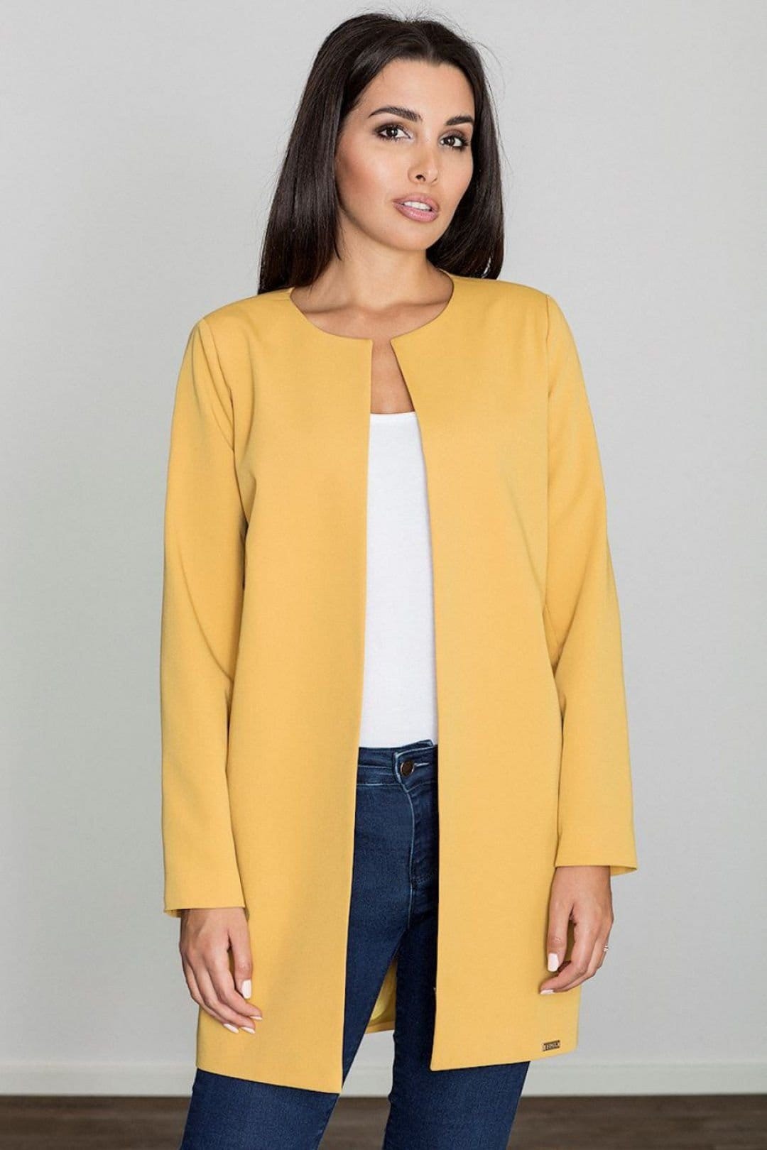 Love Lace Yellow Feminine Coat