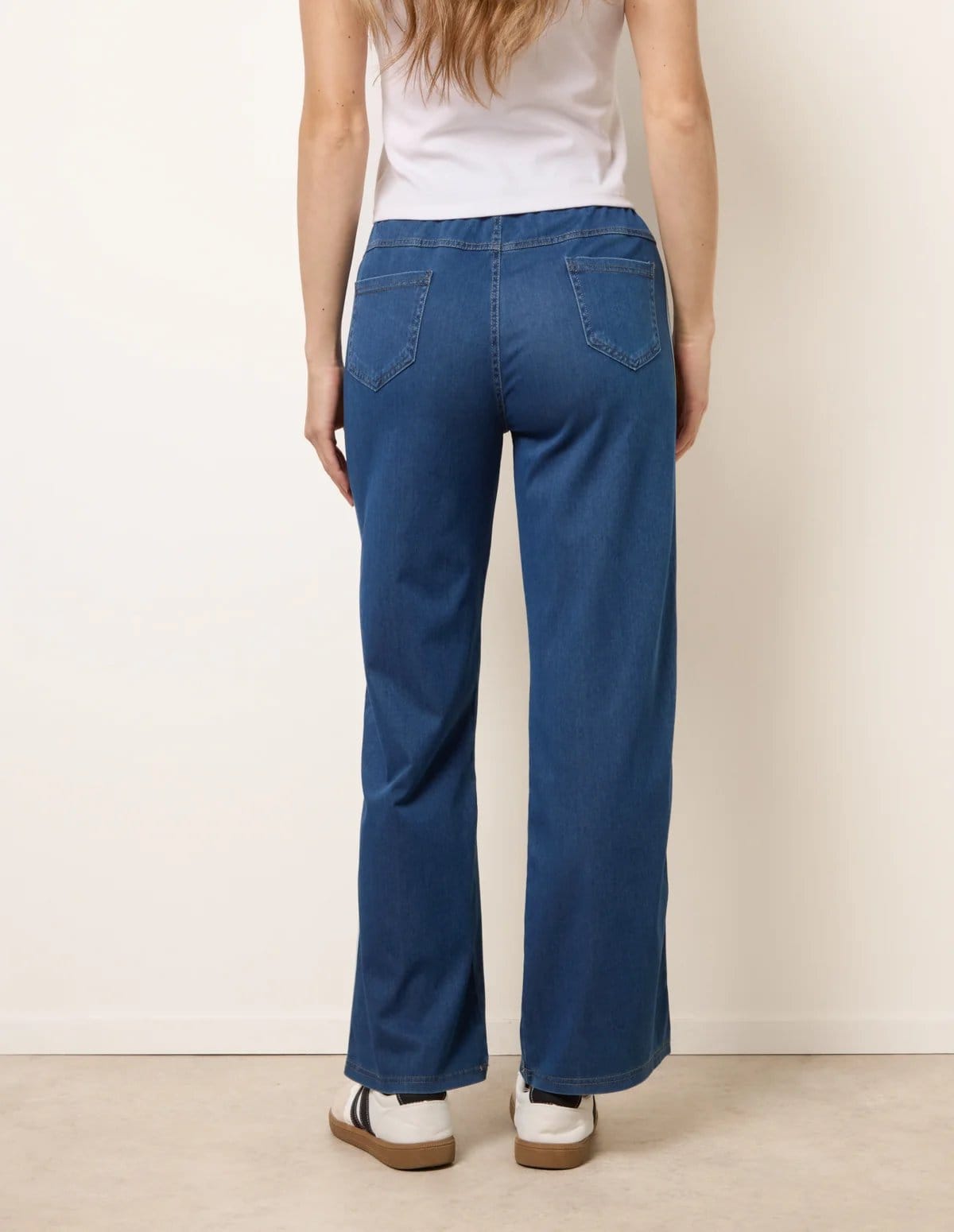 Blue Vanilla Side Stripe Jeans With Drawstring - 4