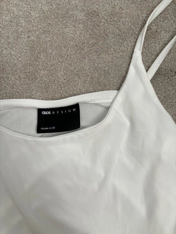 ASOS Asos Design, White cropped cami